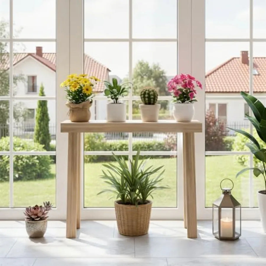 Solid Wood Console Table 36 Inch